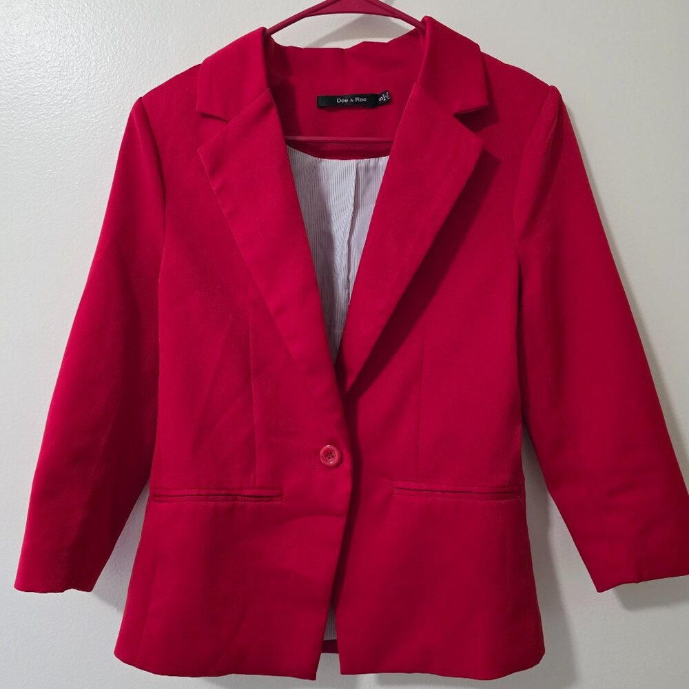 Red blazer